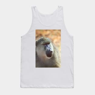 Yellow Baboon Portrait Tank Top